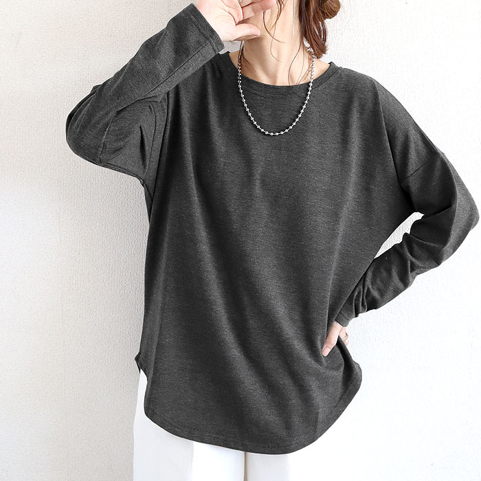 Tシャツ レディース トップス ロンT 長袖 春 秋 冬 黒 白 おしゃれ かわいい 30代 40代 50代 ボーダー 柄 [郵2]^t778^ | uricca | 03