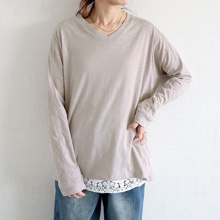 ヴィラ Vila 【 Ellette Top Women 】 ファッション レディースファッション トップス Tシャツ カットソー レディース 楽天市場】カットソー レディース 長袖Tシャツ 細身 Tシャツ V