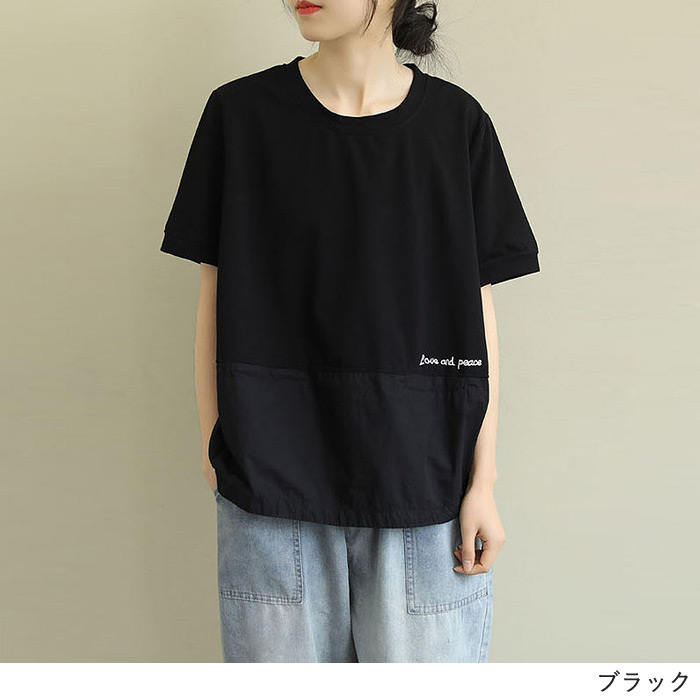 Tシャツ レディース カットソー 半袖 おしゃれ 夏 トップス 白