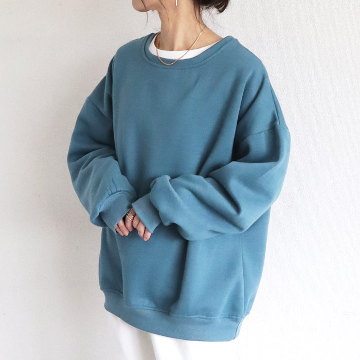 トレーナー スウェット トップス レディース 裏起毛 長袖 秋 冬 黒 白 おしゃれ かわいい 30代 40代 大きいサイズ 極暖 ^t908^ | uricca | 05