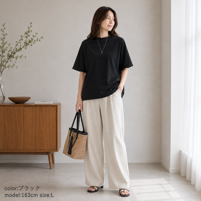 1494円 クーポンで！ ラグラン Tシャツ 夏 レディース 綿100％ コットン 半袖 春 白 黒 5分袖 無地 薄手 肌触りがいい [郵1.5]^t932n^ | uricca | 19