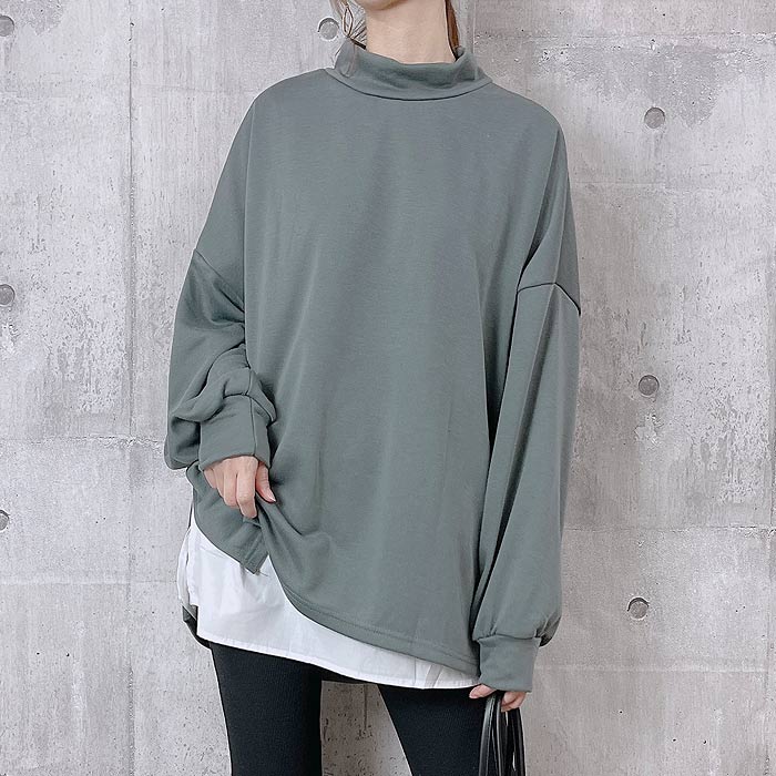 トレーナー スウェット トップス レディース 長袖 秋 冬 黒 白 おしゃれ かわいい 30代 40代 50代 重ね着 極暖 [郵3]^t956^ | uricca | 03