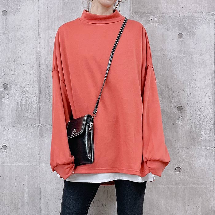 トレーナー スウェット トップス レディース 長袖 秋 冬 黒 白 おしゃれ かわいい 30代 40代 50代 重ね着 極暖 [郵3]^t956^ | uricca | 05