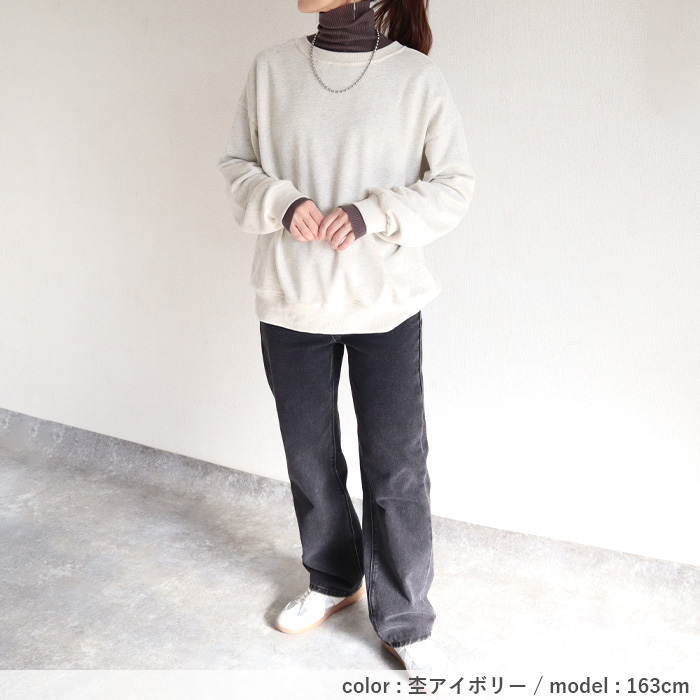 カーディガン トップス レディース スウェット トレーナー 長袖 羽織り 春 秋 冬 黒 おしゃれ かわいい 30代 40代 50代 カットソー 前あき [郵3]^t967^ | uricca | 21