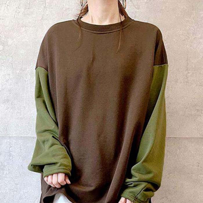 古着 80s USA製 紺×グレー バイカラー スウェット トレーナー XL