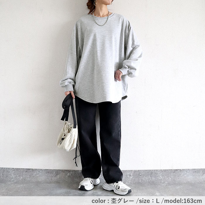 2691円 クーポンで！ トレーナー スウェット レディース トップス 長袖 秋 冬 黒 白 おしゃれ かわいい 30代 40代 50代 ゆったり [郵3]^t969^ | uricca | 31