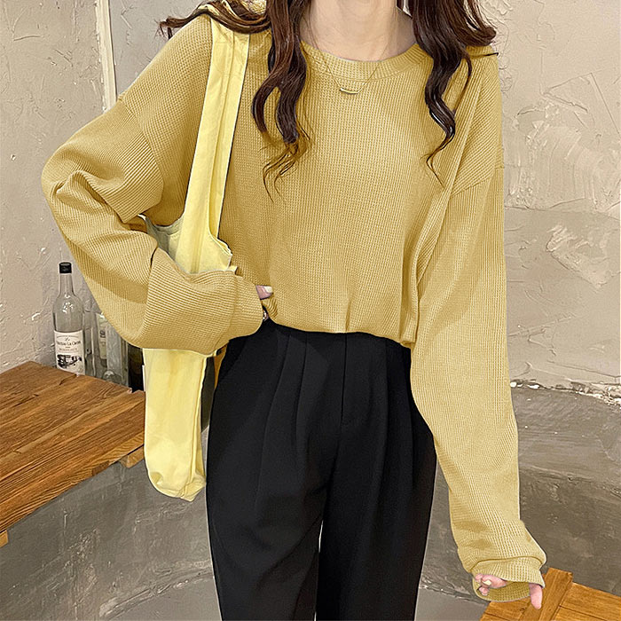 uricca Tシャツ ロンT トップス レディース 長袖 春 黒 白