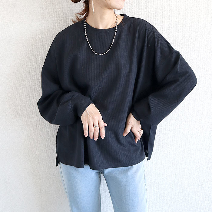 Tシャツ ロンT トップス レディース 長袖 春 秋 冬 黒 白 おしゃれ かわいい 30代 40代 50代 ボーダー [郵2]^t974^ | uricca | 06