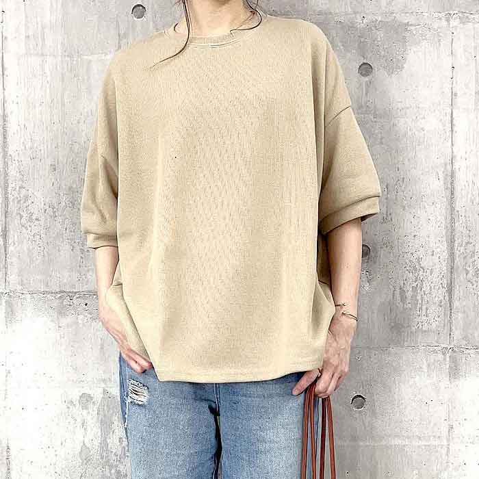 「1295円 3点購入クーポンで」 Tシャツ レディース トップス 半袖 春 夏 黒 白 おしゃれ ボーダー 柄 きれいめ 5分袖 ゆったり [郵3]^t975^ | uricca | 10