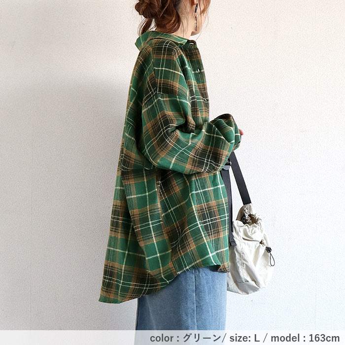 ブラウス シャツ トップス レディース 長袖 春 秋 冬 チェック 柄 赤 おしゃれ かわいい 30代 40代 50代 [郵3]^v126n^バナー | uricca | 22