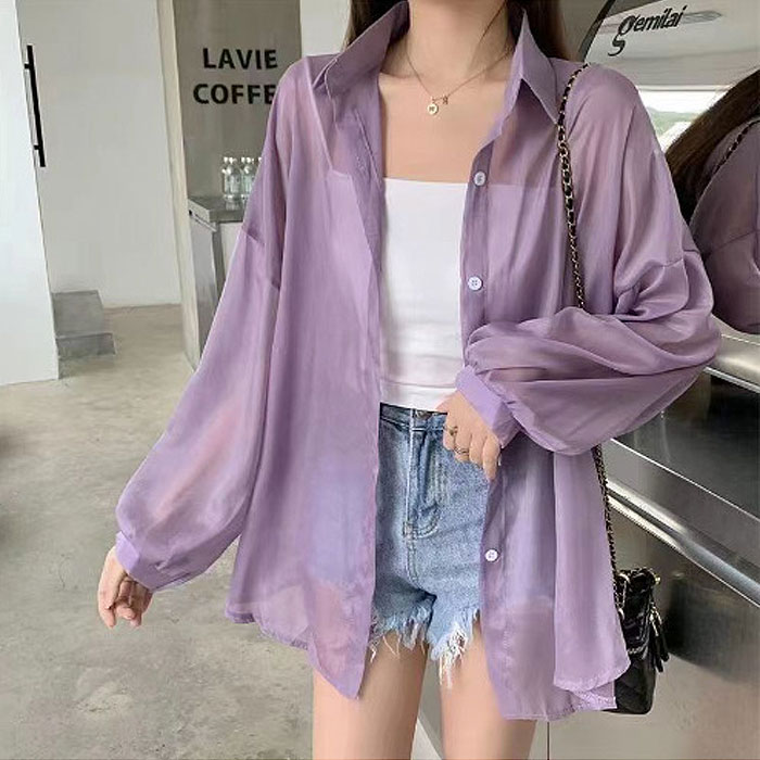 シャーリングシースルーブラウス | レディースファッション通販