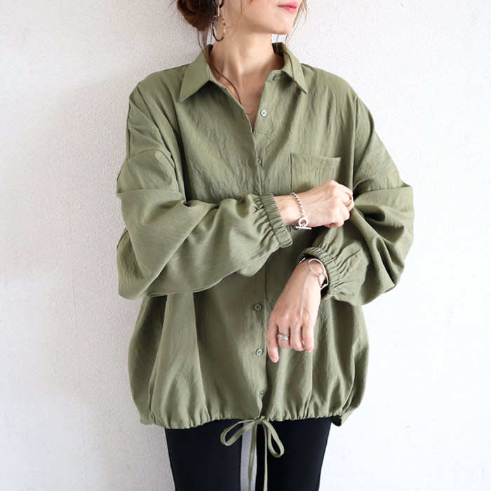 2691円 クーポンで★ ブラウス シャツ トップス レディース 長袖 前開き 春 秋 冬 黒 白 おしゃれ かわいい 大きいサイズ [郵2]^v181^爆買 | uricca | 05