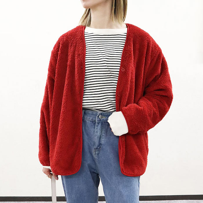 2495円 クーポンで！ カーディガン レディース 長袖 秋 冬 黒 おしゃれ かわいい 30代 40代 50代 アウター ジャケット リバーシブル 極暖 [郵3]^v184^ | uricca | 10