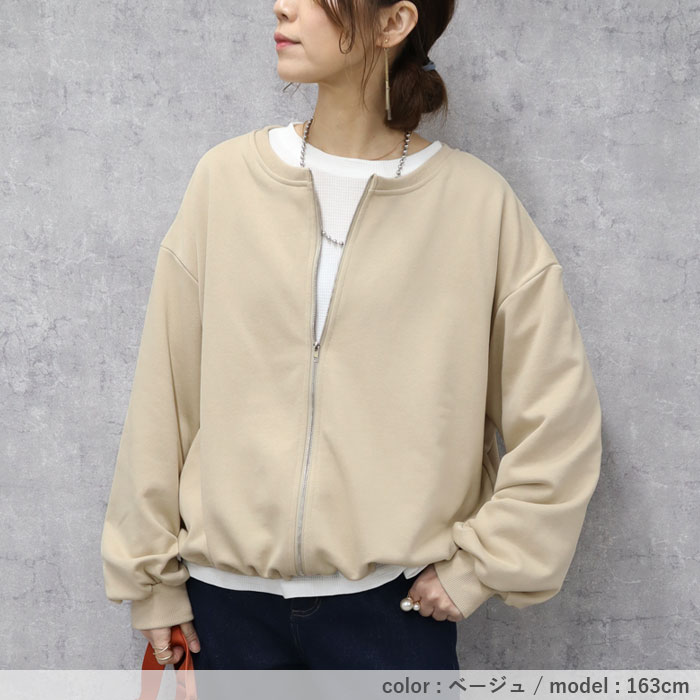 売れ筋商品|||オックスモ パーカー・スウェットシャツ レディース アウター OXULLA - Zip-up sweatshirt - birch FACE BOX PATCH ZIP UP SWEAT HOODIE（パーカー）｜X-girl