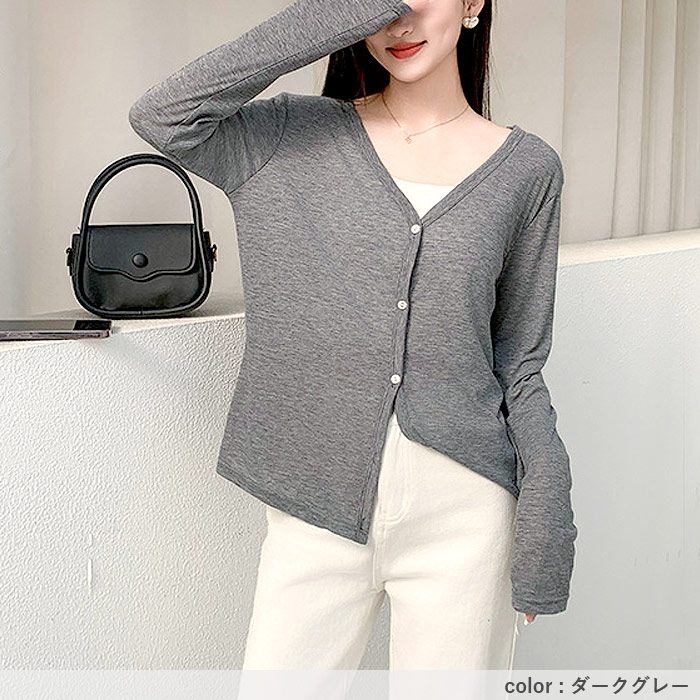 1076円 クーポンで！ カーディガン レディース 長袖 春 夏 秋 冬 白 黒 薄手 シアー 紫外線 UVカット 軽量 かわいい きれいめ 上着 [郵1.5]^v187^爆買 | uricca | 18