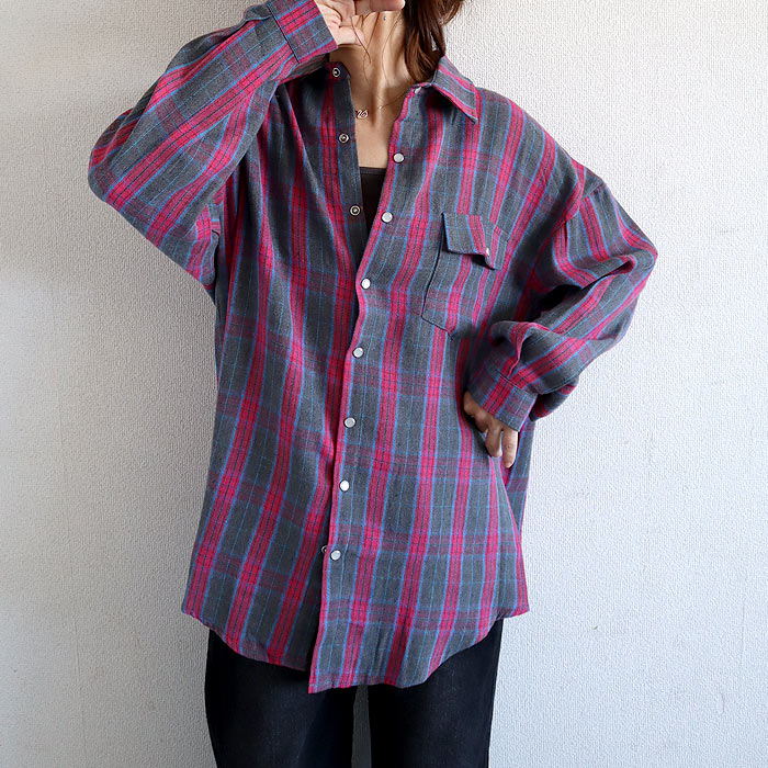 ブラウス シャツ トップス レディース ネルシャツ 長袖 秋 冬 白 黒 チェック 柄 おしゃれ 重ね着 レイヤード [郵2]^v191^バナー | uricca | 12