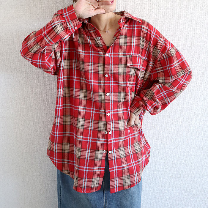 ブラウス シャツ トップス レディース ネルシャツ 長袖 秋 冬 白 黒 チェック 柄 おしゃれ 重ね着 レイヤード [郵2]^v191^バナー | uricca | 16