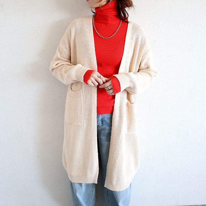 2995円 クーポンで！ トップス レディース ニットカーディガン ロングカーディガン 秋 冬 白 おしゃれ 長袖 無地 カジュアル ゆったり 体型カバー ^v192^ | uricca | 04