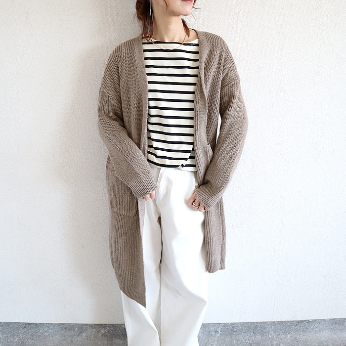 2995円 クーポンで！ トップス レディース ニットカーディガン ロングカーディガン 秋 冬 白 おしゃれ 長袖 無地 カジュアル ゆったり 体型カバー ^v192^ | uricca | 02