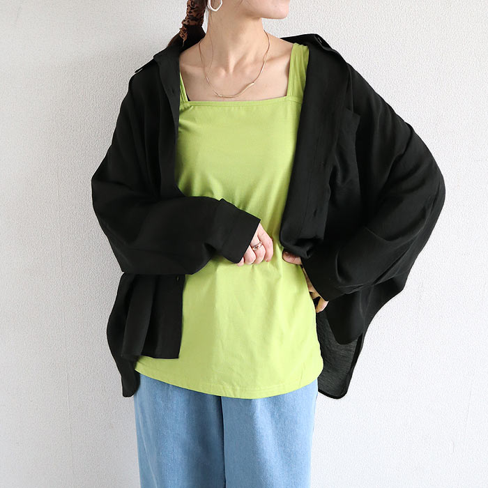 シアー シャツ 夏 レディース 【2653円 クーポンで】 カットソー トップス ドルマン 透け感 長袖 涼しい 体系カバー 白 黒 春 おしゃれ ^v199^ | uricca | 02