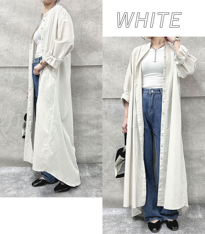 2476円 クーポンで！ ワンピース ブラウス シャツ レディース 長袖 春 秋 冬 黒 白  おしゃれ かわいい 30代 40代 50代 きれいめ ロング [郵3]^w703^ | uricca | 05