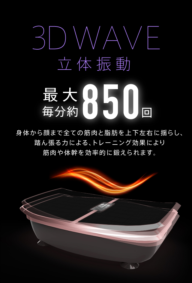 WELLSPO ハイブリッドコア 振動ボード エクササイズ EMS ブルブル 振動