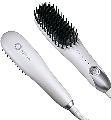 ヘアアイロンブラシ アゲツヤミニブラシ ポータブルミニブラシ 軽量 5段階調整 海外対応 AGETUYA ヒートブラシ ストレートアイロン カール コテ | Agetuya | 02