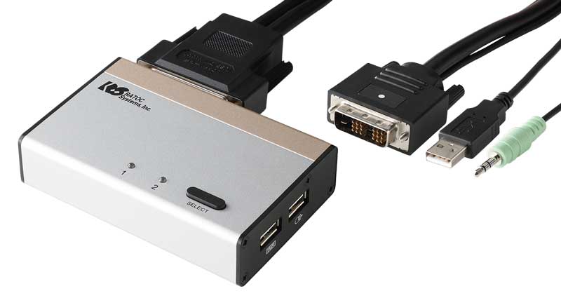 RATOC DVI パソコン切替器　RS-230UDA Amazon.co.jp: ラトックシステム DVI パソコン 切替器 2台用 RS