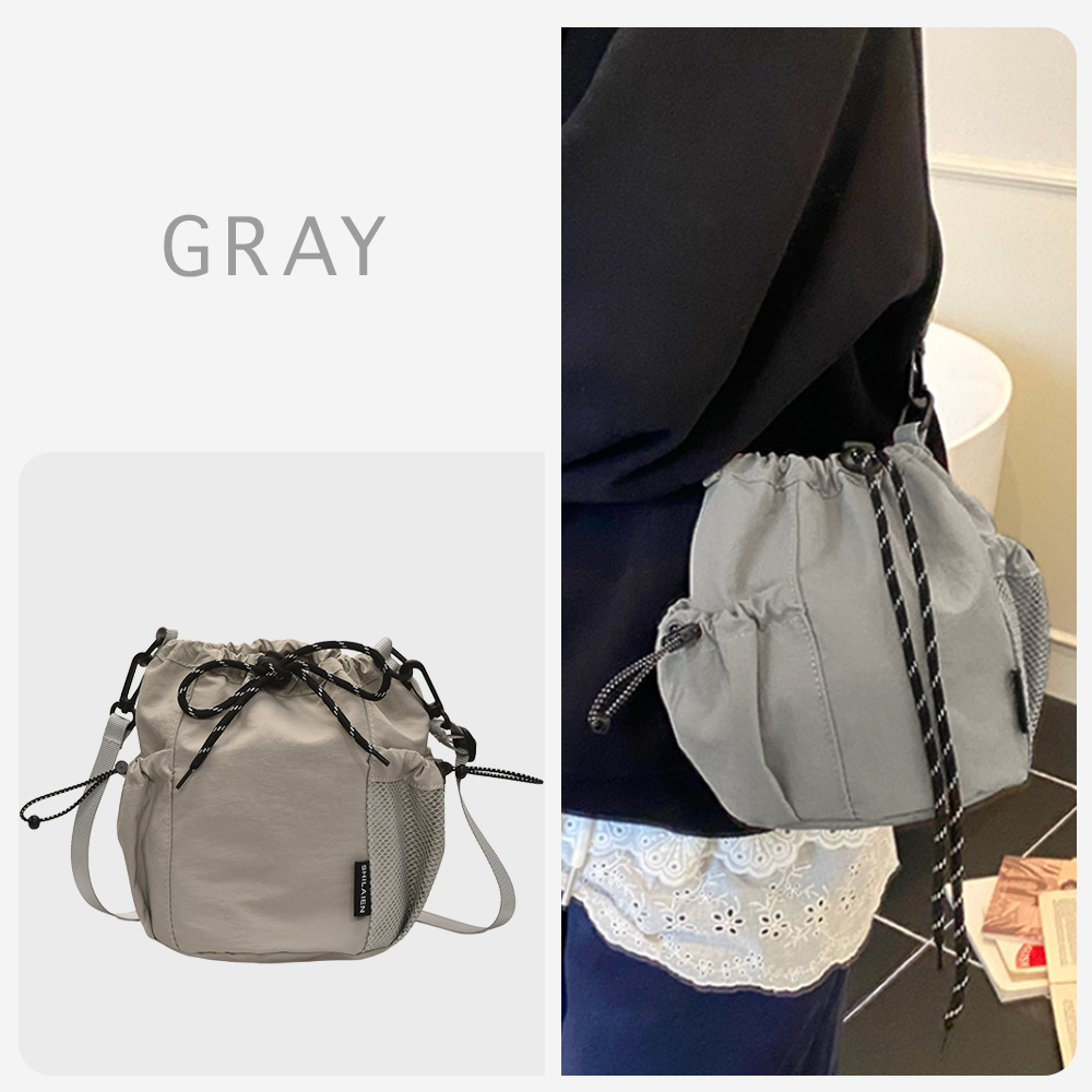 （全10色） ショルダーバッグ レディース メンズ バッグ 小さめ ナイロン 耐水 ポシェット 可愛い アウトドア サコッシュ 軽量 斜めがけ 巾着 多収納 | RATOM | 07