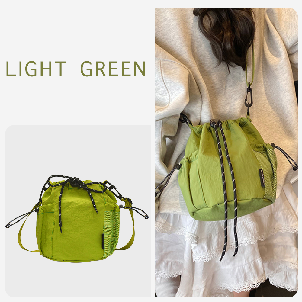 （全10色） ショルダーバッグ レディース メンズ バッグ 小さめ ナイロン 耐水 ポシェット 可愛い アウトドア サコッシュ 軽量 斜めがけ 巾着 多収納 | RATOM | 05