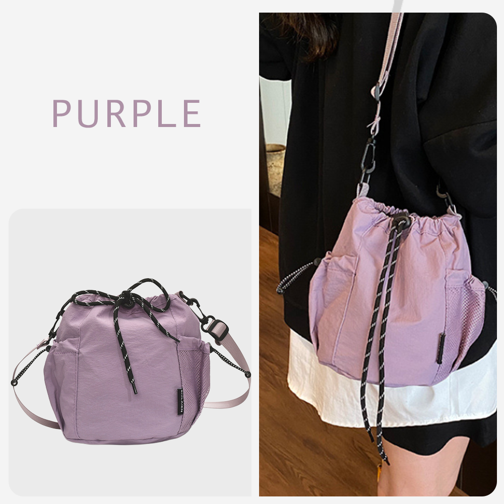 （全10色） ショルダーバッグ レディース メンズ バッグ 小さめ ナイロン 耐水 ポシェット 可愛い アウトドア サコッシュ 軽量 斜めがけ 巾着 多収納 | RATOM | 03