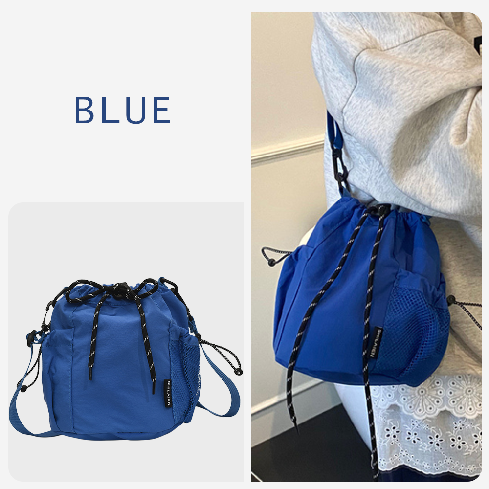 （全10色） ショルダーバッグ レディース メンズ バッグ 小さめ ナイロン 耐水 ポシェット 可愛い アウトドア サコッシュ 軽量 斜めがけ 巾着 多収納 | RATOM | 02