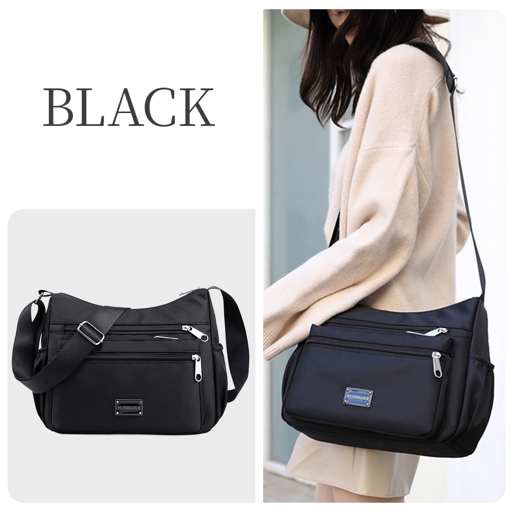 （スカーフ付き） ショルダーバッグ レディース 軽量 斜めがけ 大容量 防水 肩掛け 大きめ ブランド 人気 アウトドア 可愛い ナイロン マザーズバッグ | RATOM | 01