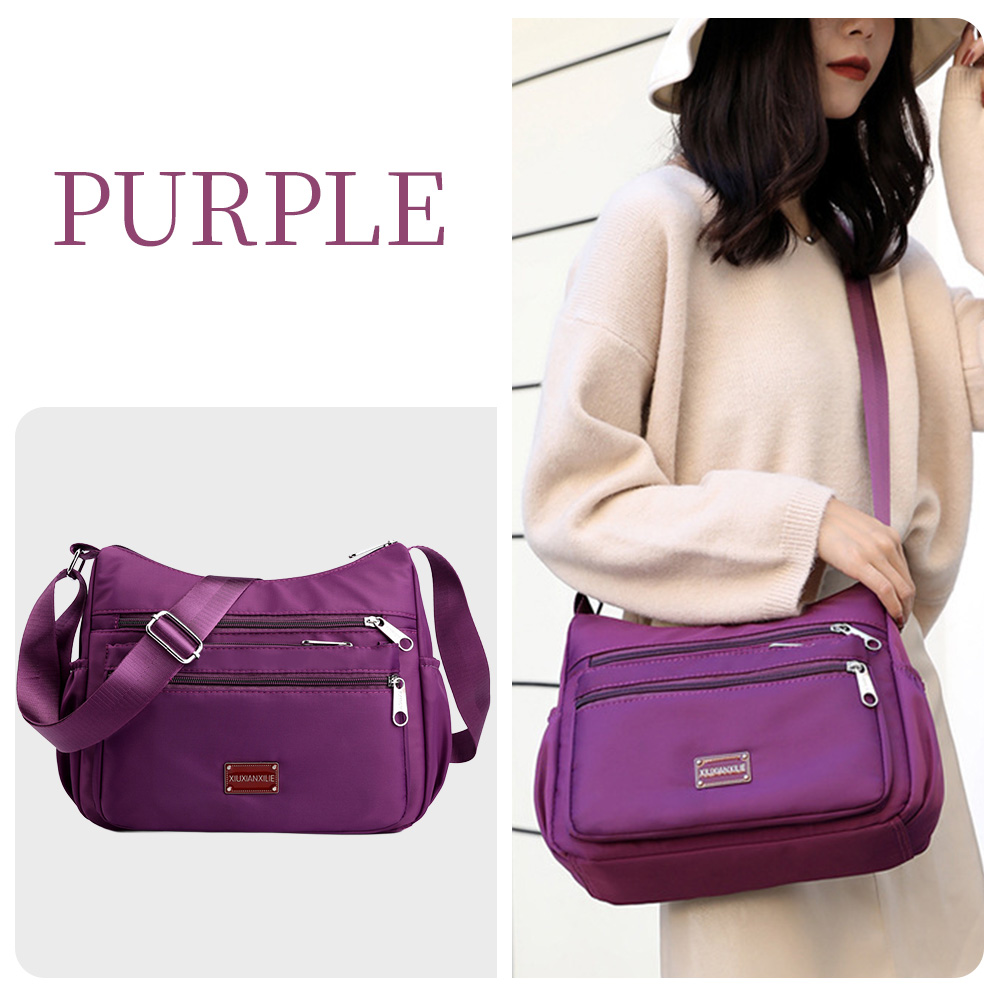 （スカーフ付き） ショルダーバッグ レディース 軽量 斜めがけ 大容量 防水 肩掛け 大きめ ブランド 人気 アウトドア 可愛い ナイロン マザーズバッグ | RATOM | 03