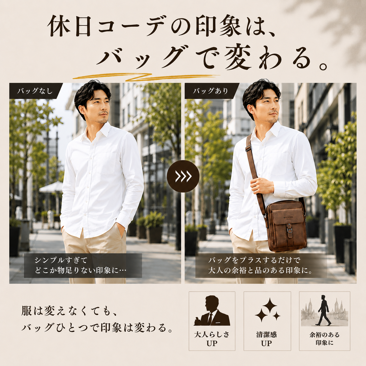 ショルダーバッグ メンズ ボディバッグ 小さめ 斜めがけ 肩掛け ブランド ショルダー 軽量 防水 バイク 人気 メッセンジャーバッグ バッグ 関連画像4
