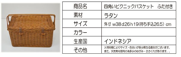 送料込 ⭐︎ アンティーク調 ラタンハウス 籐 かご バスケット ピクニック ピクニックバスケット 四角 大 ふた付 ラタン 籐かご : ラタン