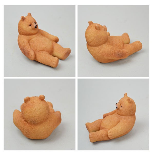 ダッドベアSサイズレジンガーデンオブジェクマ