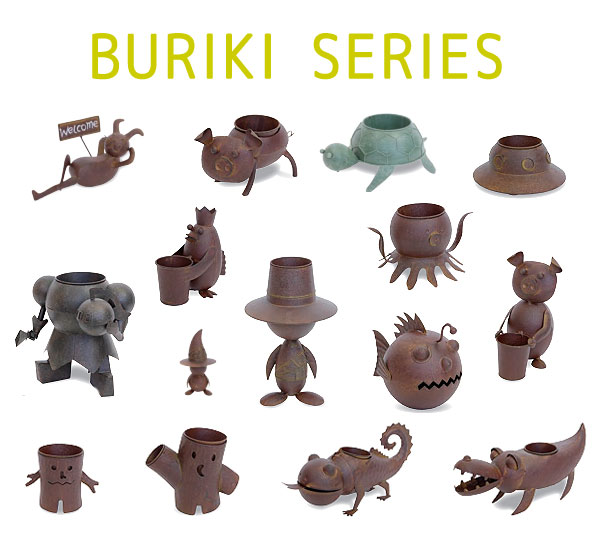 ブリキシリーズ メタルコッコ L にわとり ガーデンオブジェ : ラタン