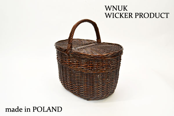 WNUK ウィッカー ピクニックバスケット ポーランド BR : 49905dbr-mk97 