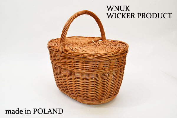 WNUK ウィッカー ピクニックバスケット ポーランド製 柳 : 49905na 