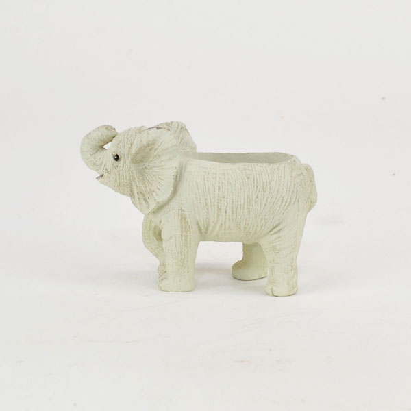 大象さん レジンミニチュアポット エレファント ぞうさん 子象 ミニ鉢 : ラタン