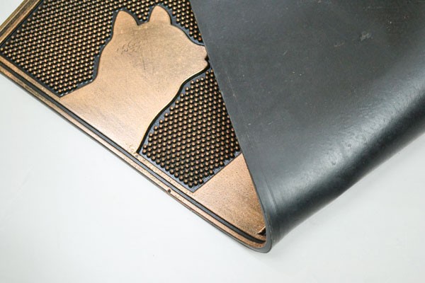 ラバーマット『グリーティング』玄関マットネコ