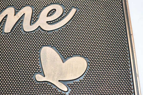 ラバーマット『グリーティング』玄関マットネコ