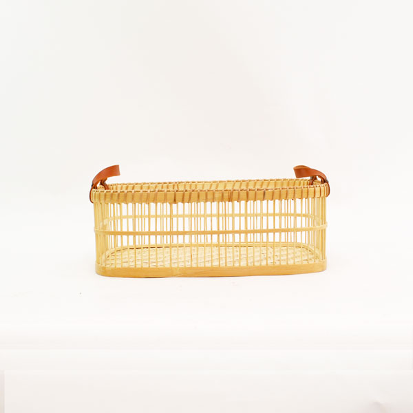 ランドリーバスケット　籐　ラタン　竹　バンブー 竹製脱衣かご S ランドリーバスケット バンブー 竹かご 籠 : ラタン