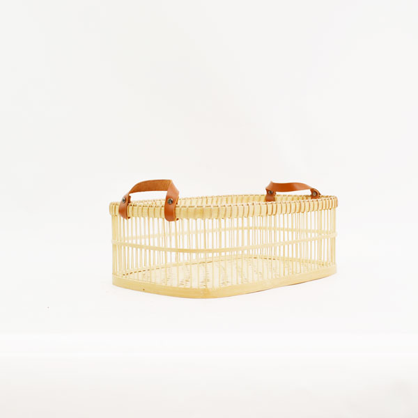 竹製脱衣かご S ランドリーバスケット バンブー 竹かご 籠 : ラタン