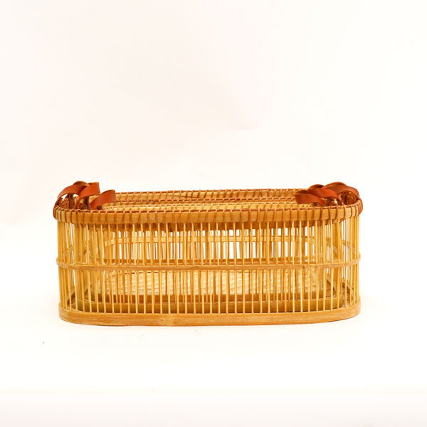 竹製脱衣かご 3セット ランドリーバスケット バンブー : ラタンハウス