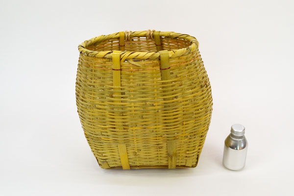 竹製 背負い籠 しょいかご 丸小 背負いかご リュック 竹 : ラタン