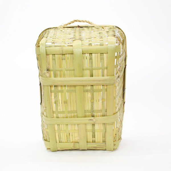 竹の収穫かご 青竹 野菜かご S 収納 ストレージ 竹籠 : ラタンハウス