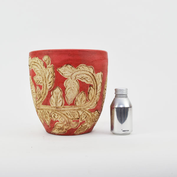 kat&roger 赤と黒 陶器 プランター 幾何学模様 キャット&ロジャー Kat and Roger | eBay