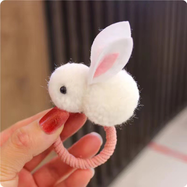 ヘアゴム ヘアアクセサリー 髪飾り うさぎ ウサギ ぬいぐるみ 子供